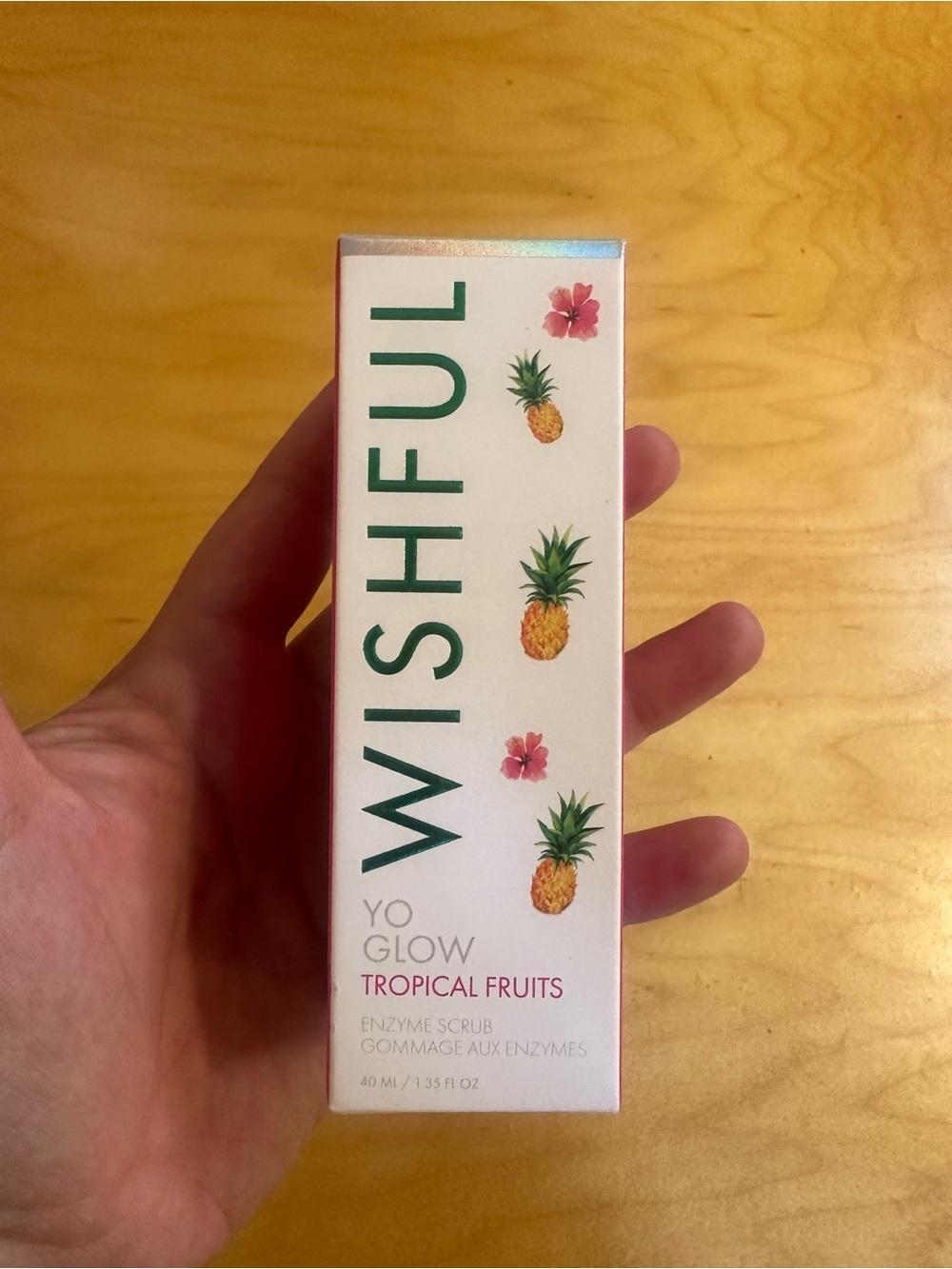 HUDA Beauty Wishful Yo Glow Enzyme Scrub Tropical Fruits New - Picture 2 of 8